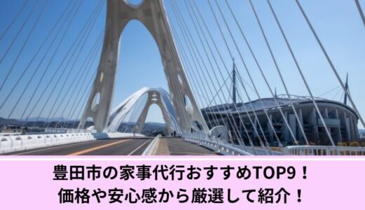 豊田市の家事代行おすすめTOP8！価格や安心感から厳選して紹介！