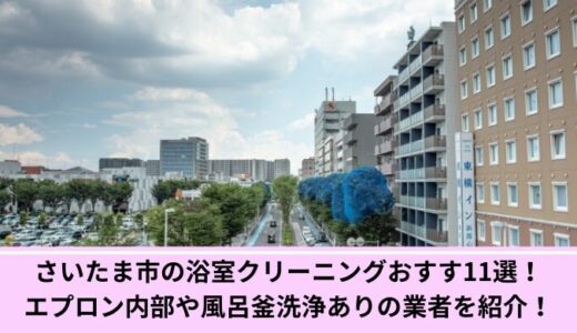さいたま市の浴室クリーニングおすすめ11選！エプロン内部や風呂釜洗浄ありの業者を紹介！
