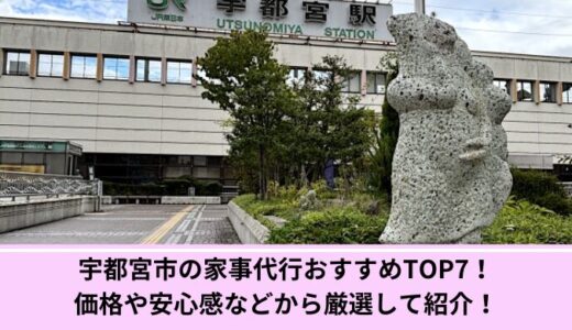 宇都宮市の家事代行おすすめTOP7！価格や安心感などから厳選して紹介！