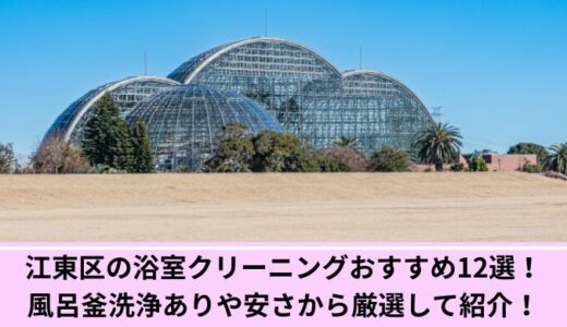 江東区の浴室クリーニングおすすめ12選！風呂釜洗浄ありや安さから厳選して紹介！